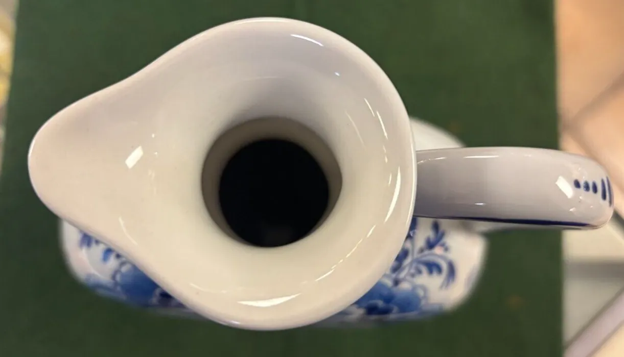 photo for sale Rare Vintage Delft Pottery Blue & White Windmill Hand Painted Jug/ Vase
