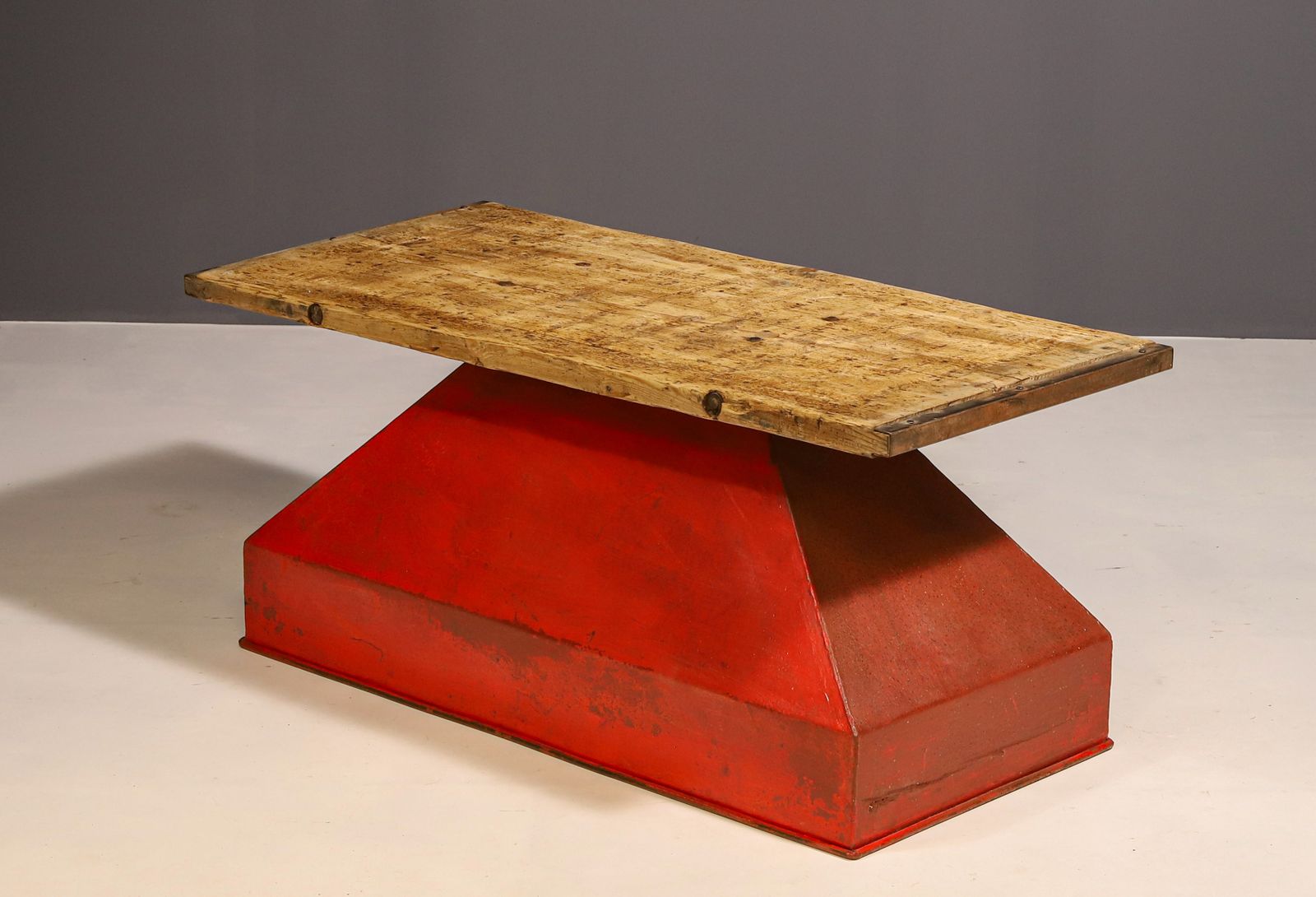 Industrial Iron Coffee Table From The 1950s, Czechoslovakia photo furniture