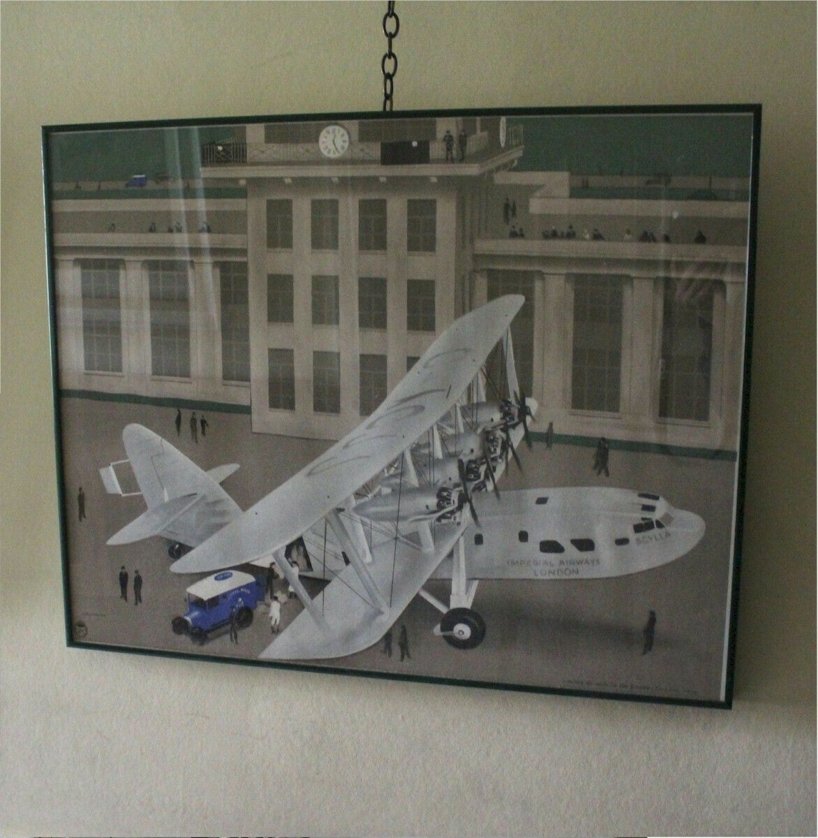 Loading Mails For The Empire Croydon 1934 Lithograph photo 1150.0