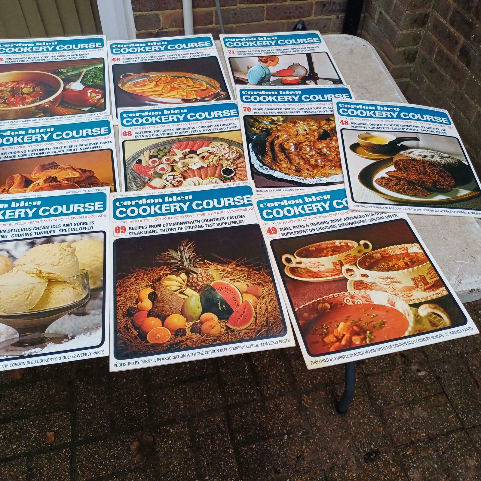 Fantastic Set Of 61 1970s Iconic Corden Bleu Cookery Course Magazines Cooking Nostalgia Cook Book photo Home Decor