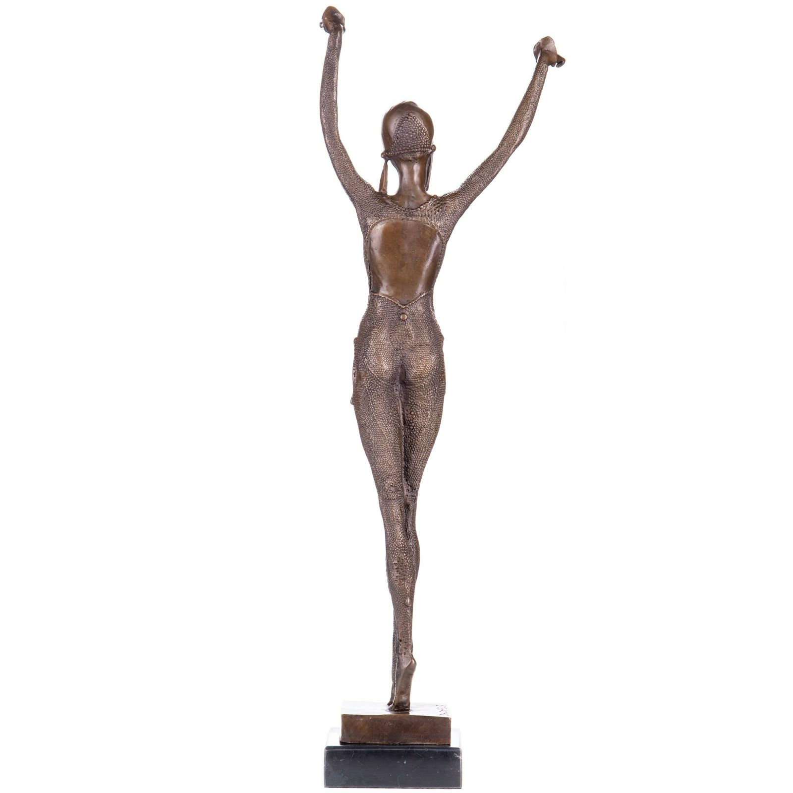 Art Deco Dancer, Cabaret Dancer, Bronze Sculpture On Marble Base, Dancing Woman, Signed, Gift Idea photo furniture