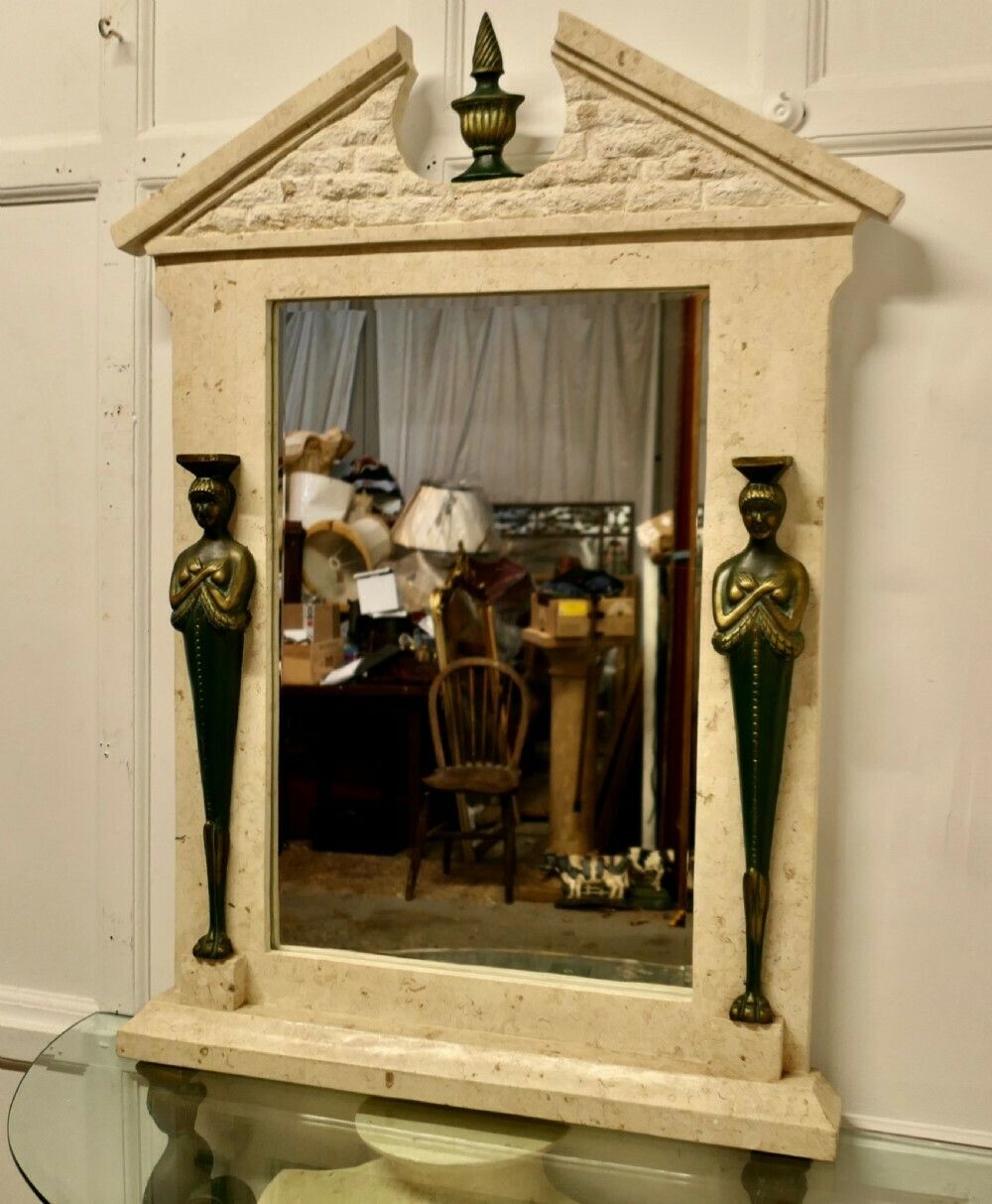Italian Classical Style Console Table And Mirror Set photo buy