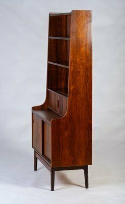 Midcentury Danish Secretaire With Book Shelf In Rosewood By Nexø, 1964 photo Furniture