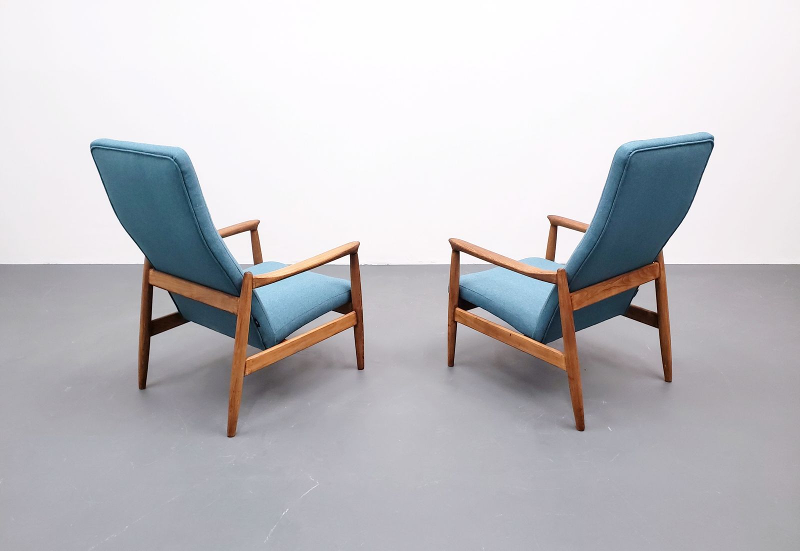 1965 Chair By Edmund Homa, Model Gfm 64 High Blue photo 700.0