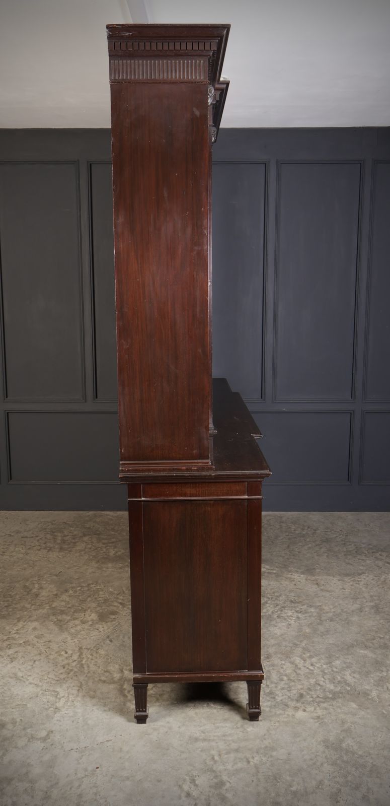 Large Mahogany Breakfront Glazed Bookcase photo Furniture
