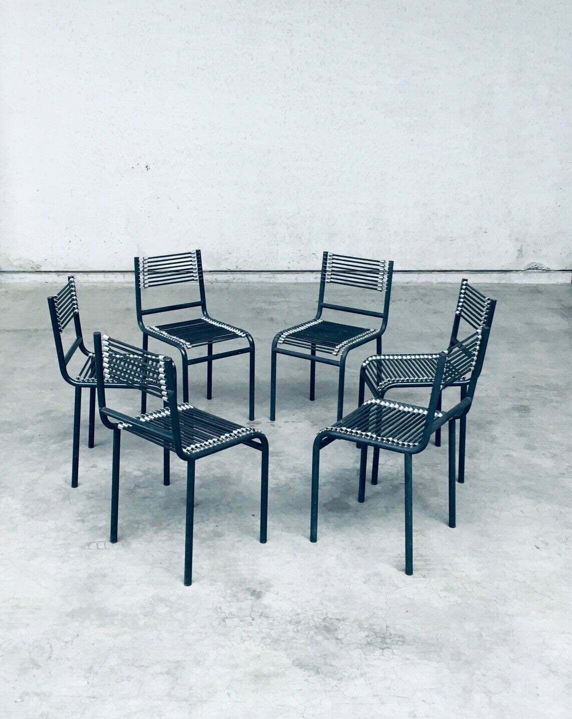 Postmodern Design "Sandows" Stoelen Van Rene Herbst