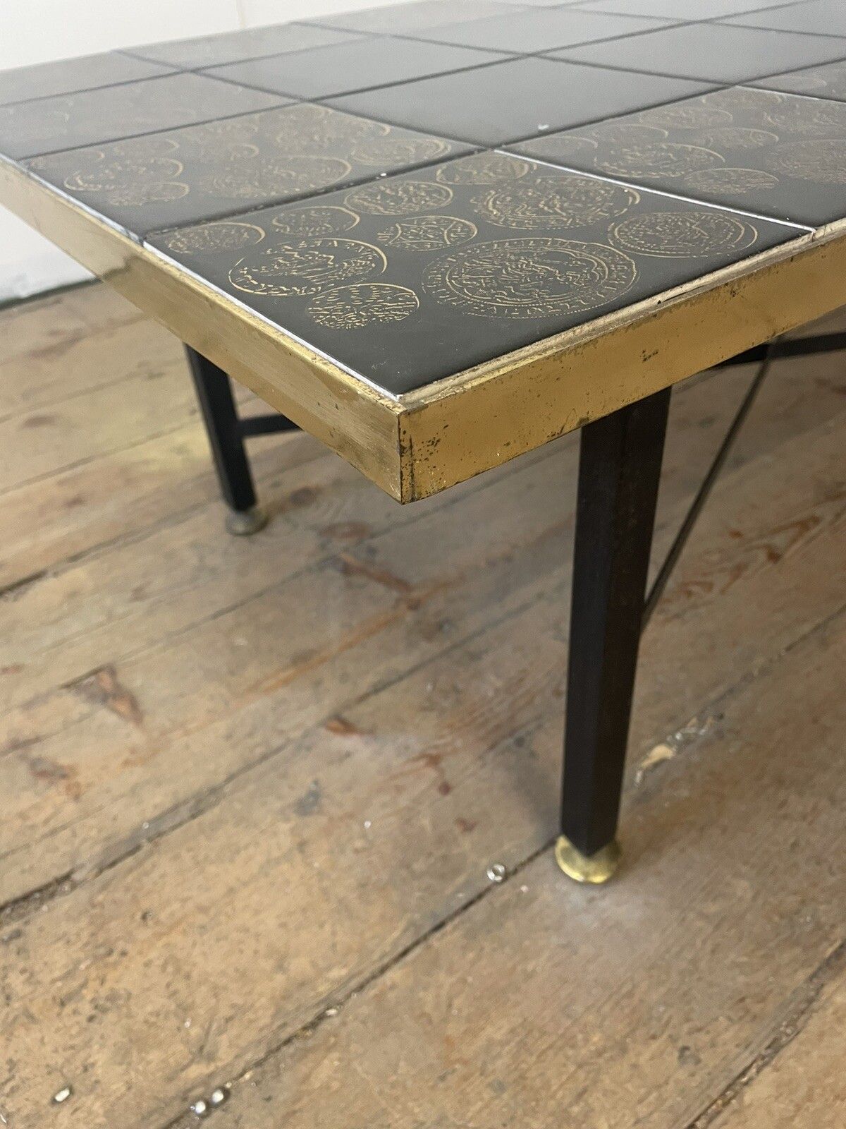 Vintage Tiled Coffee Table Italian 1950s 60s Fornasetti Era Heals photo 750.0