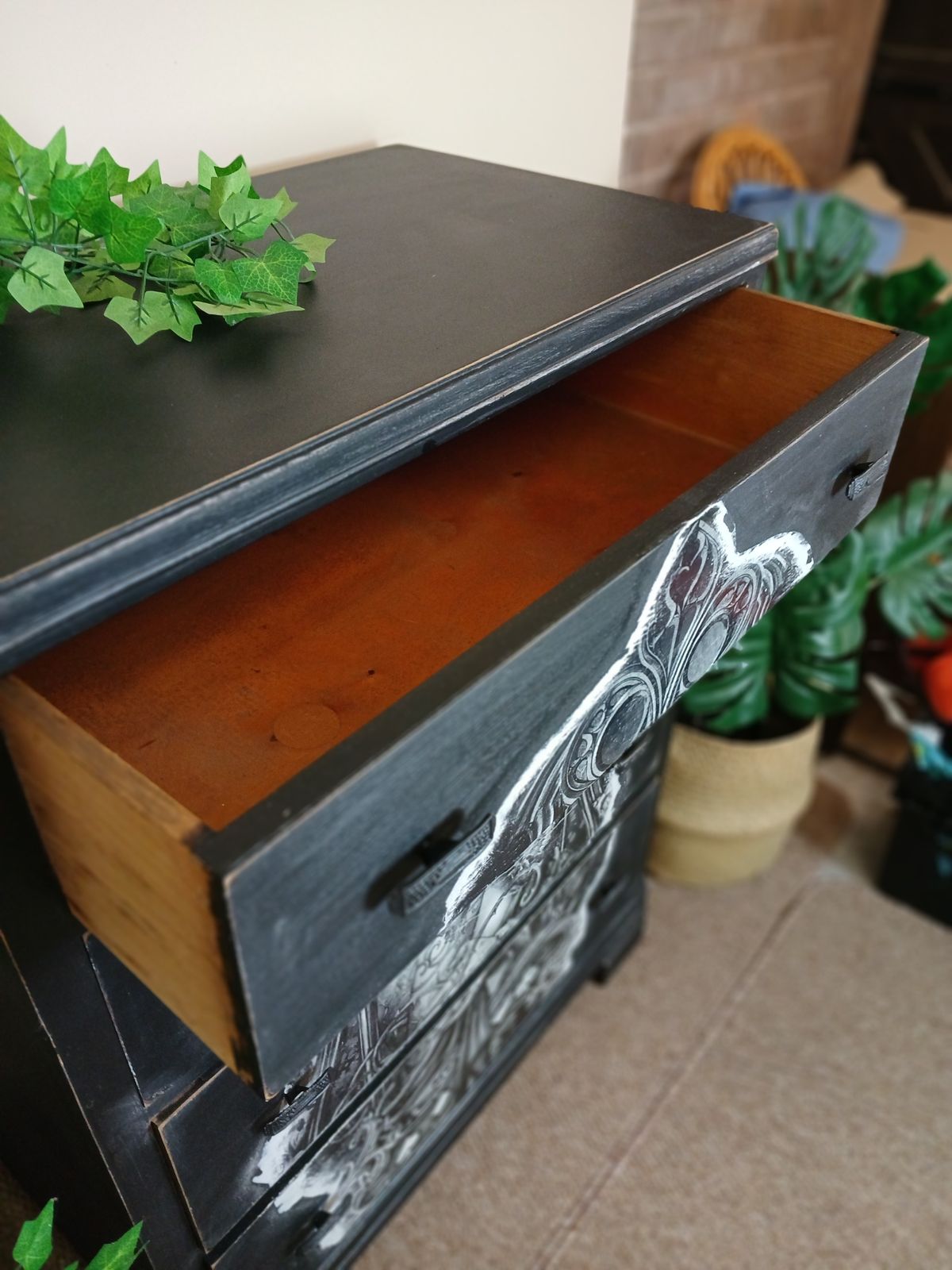 photo for sale Day Of The Dead Chest Of Drawers Bedroom Furniture Black Chest Of Drawers