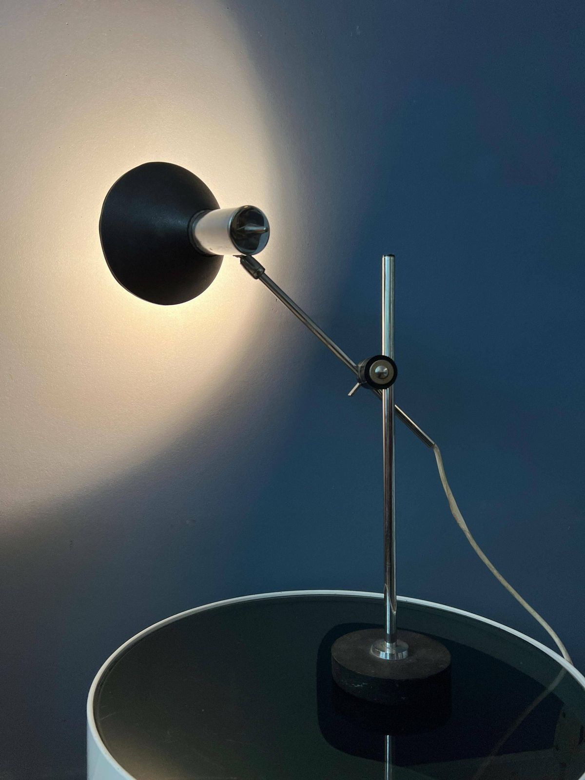 Vintage Herda Mid Century Verstelbare Bureaulamp