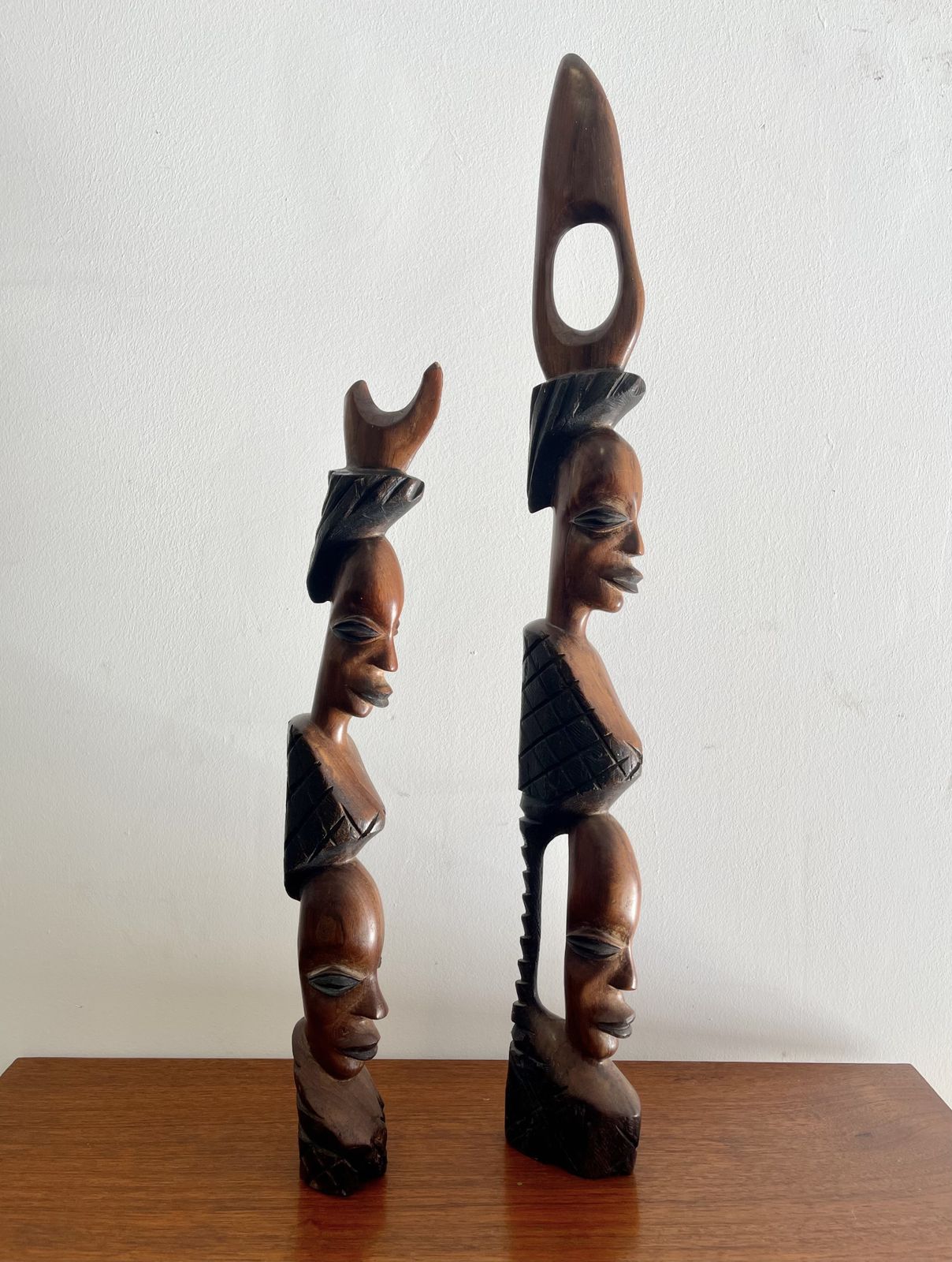 African Carved Wooden Figures photo Home Decor