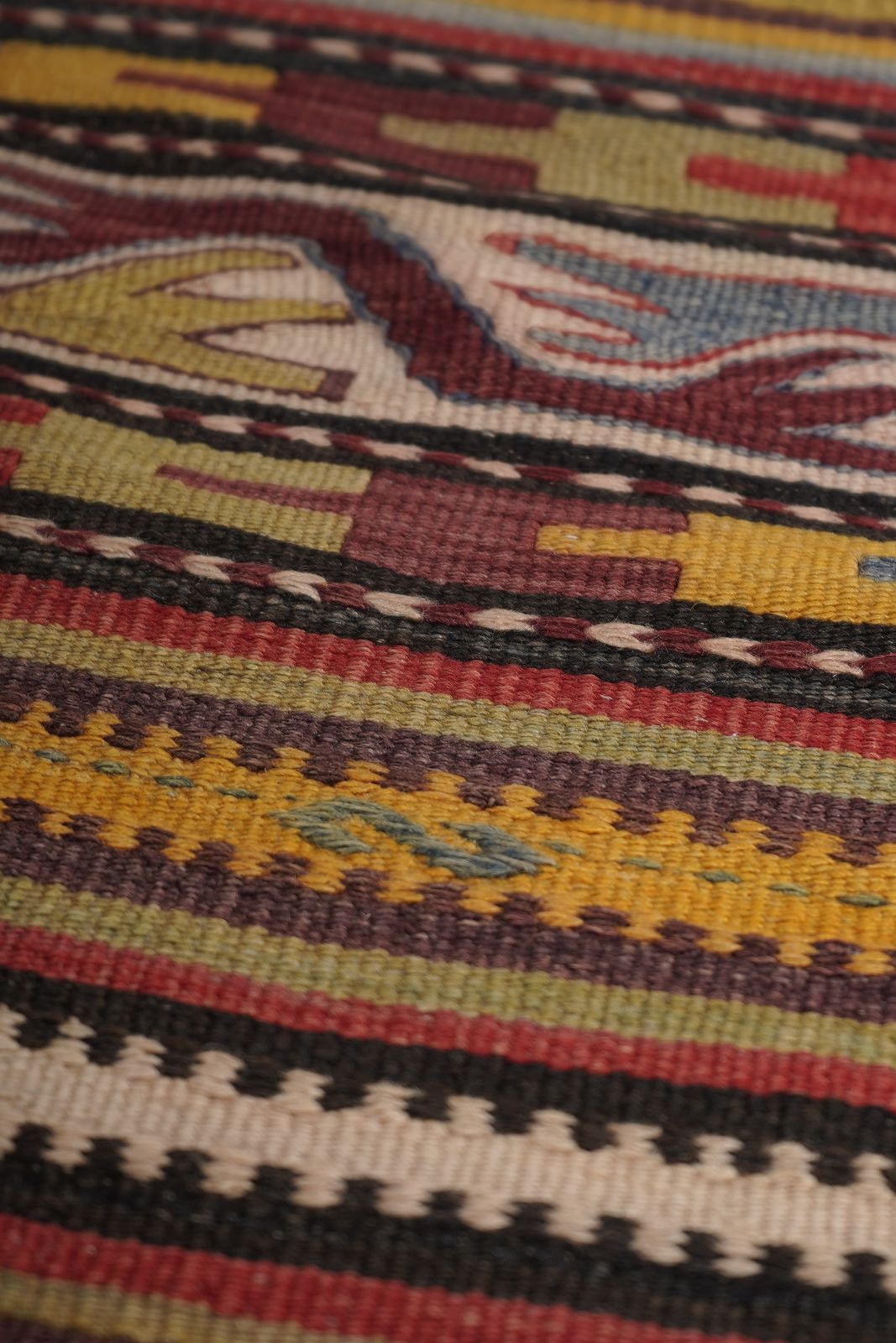 Textiles Turkish Handmade Runner Kilim   Tan Extra Long Stair Rug 2'3'' X 24'9'' photo