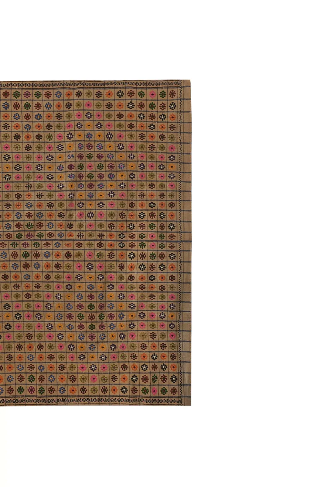 Hand Woven Geometric Turkish Oushak Kilim Wool Rug 7'5'' X 10'8'' photo Textiles