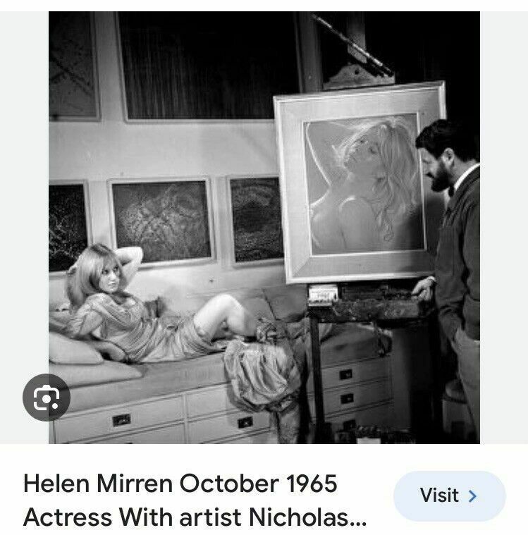 Original Mid Century Painting Nicholas Egon Chalk Portrait Artwork Erotic 1960s photo for sale