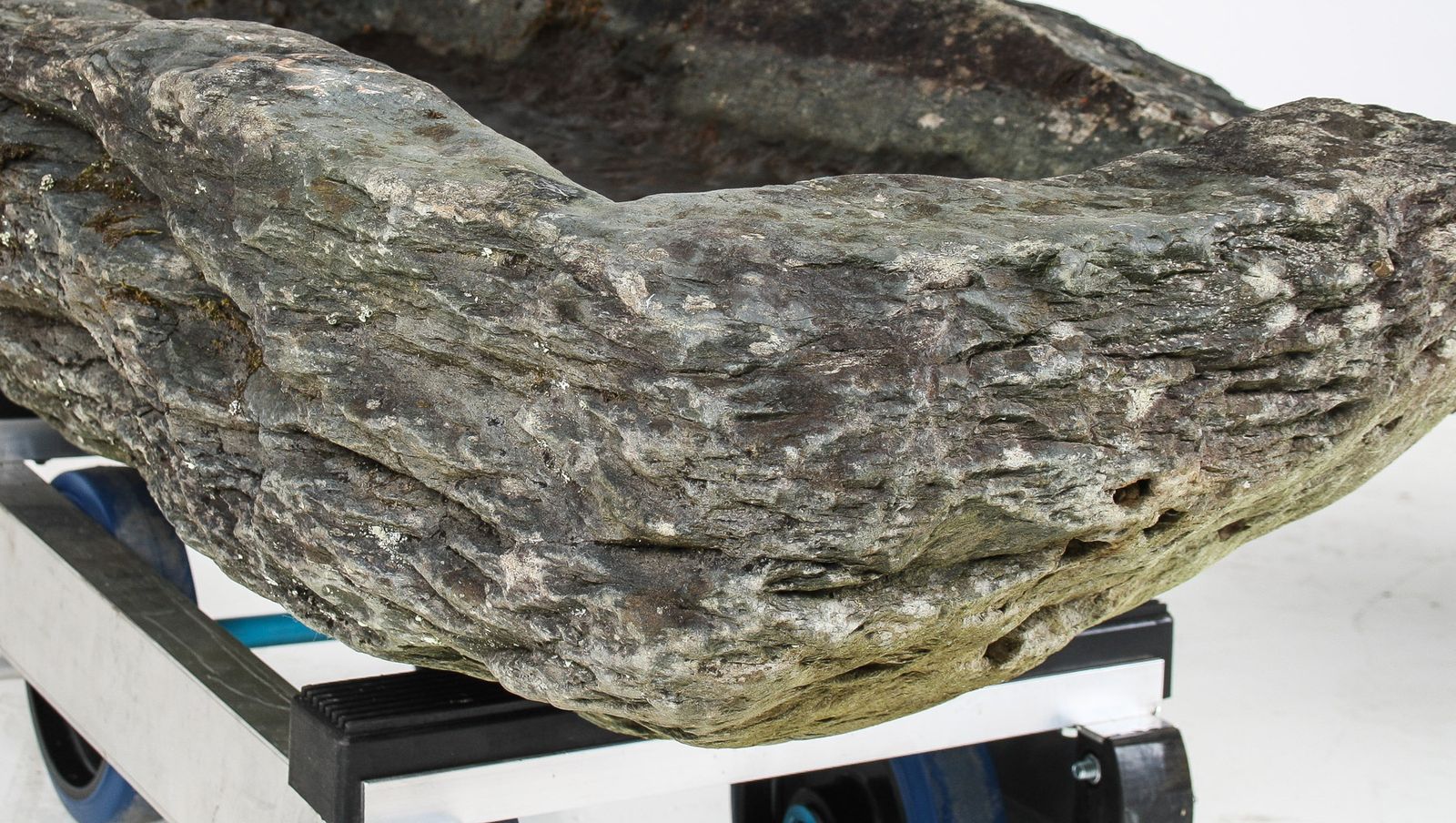 17th Century Large Stone Trough Garden Feature Weathered Moss Bonsai Carved Stone photo furniture