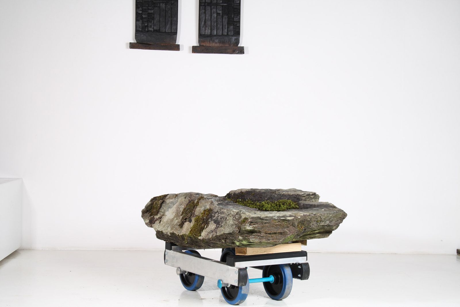 Large 17th Century Stone Trough Garden Feature Weathered Moss Bonsai Carved Stone photo for sale