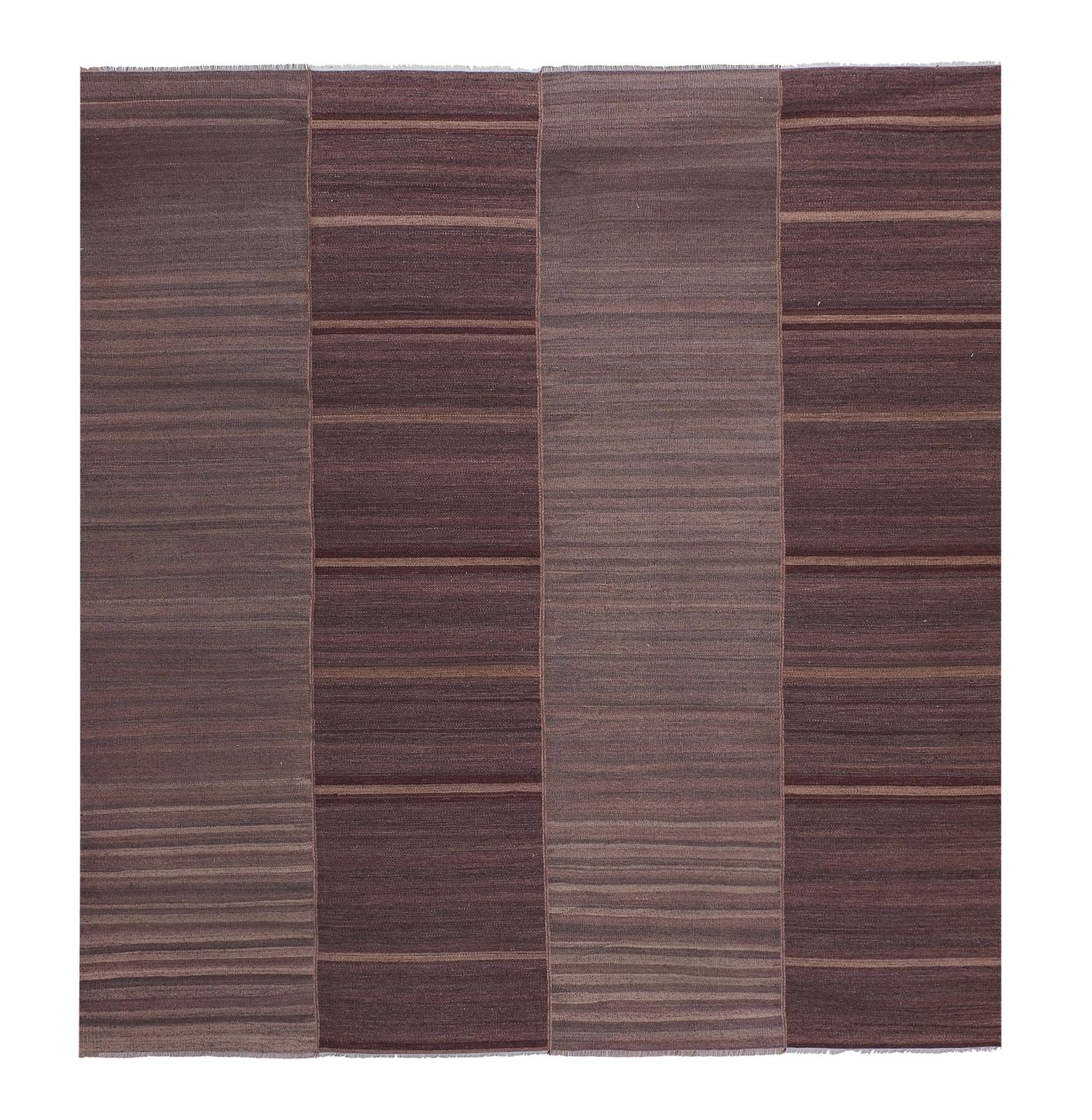 Wide Giant Kilim Rug From Konya 9'4" X 10'