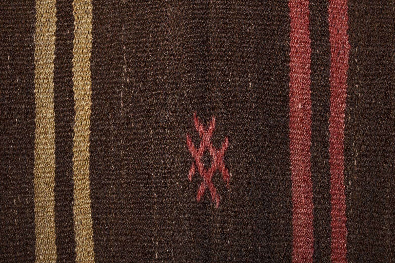 Turkish Stripe Goat Hair Kilim Rug 5'3" X 12'5" photo buy