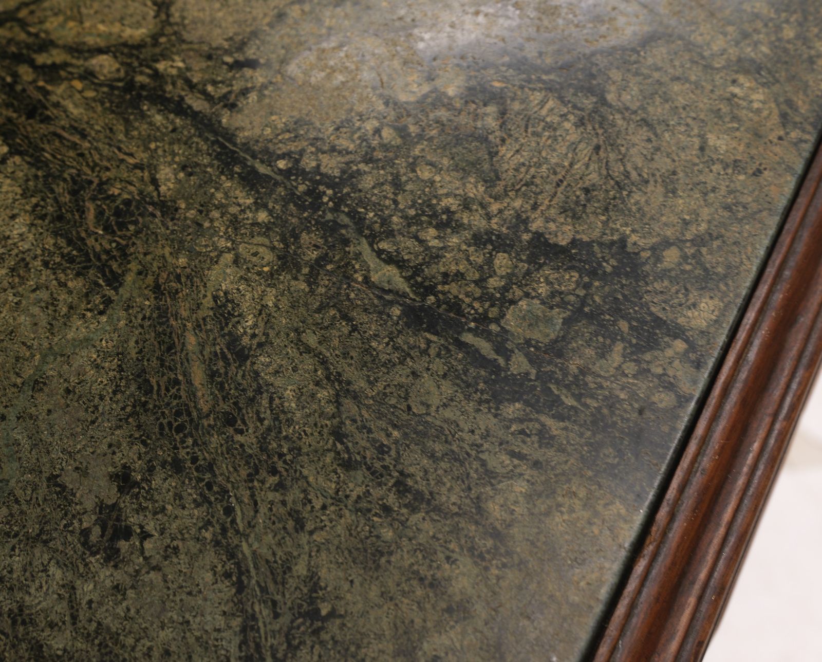 Early 19th Century Small Green Alps Marble Mahogany & Gilt Console Table photo buy