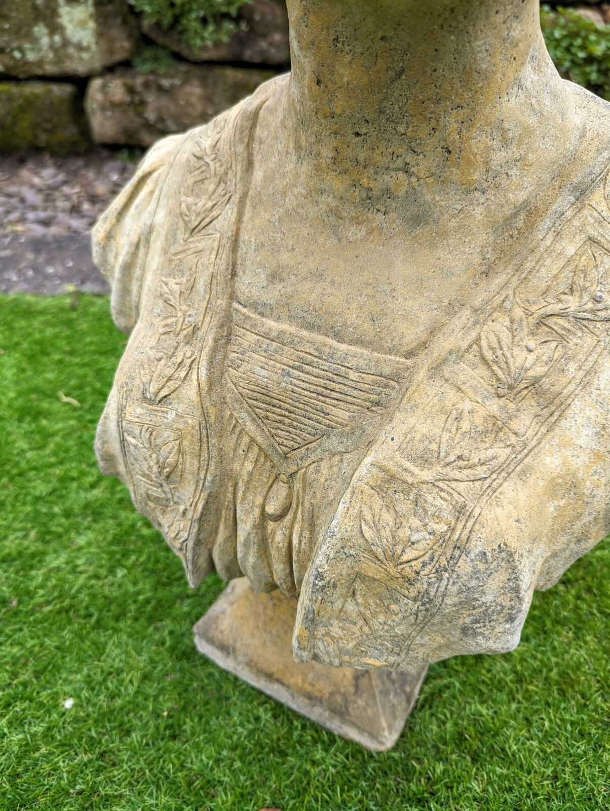 photo for sale Vintage Marie Anne Garden Bust Ornemant English Stone Delivery Available 0050.
