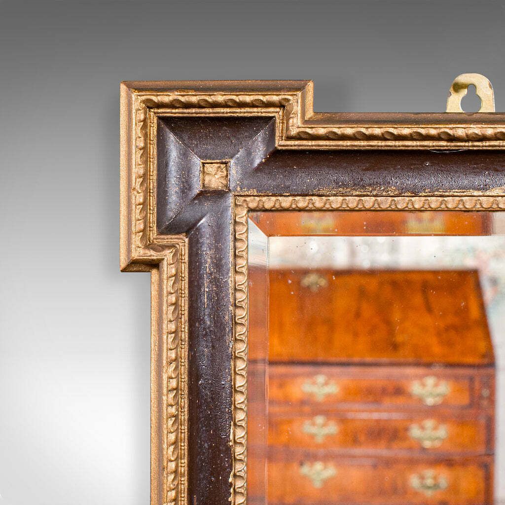 Small Antique Vanity Mirror, English, Gilt Gesso, Hall, Neoclassical, Victorian photo for sale