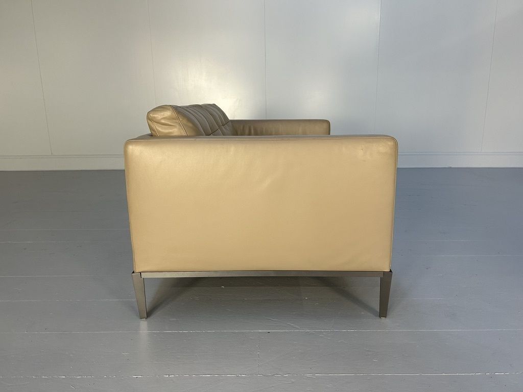 B&B Italia “Ac Lounge Alg152” Compact Sofa – In Taupe “Gamma” Leather photo Furniture