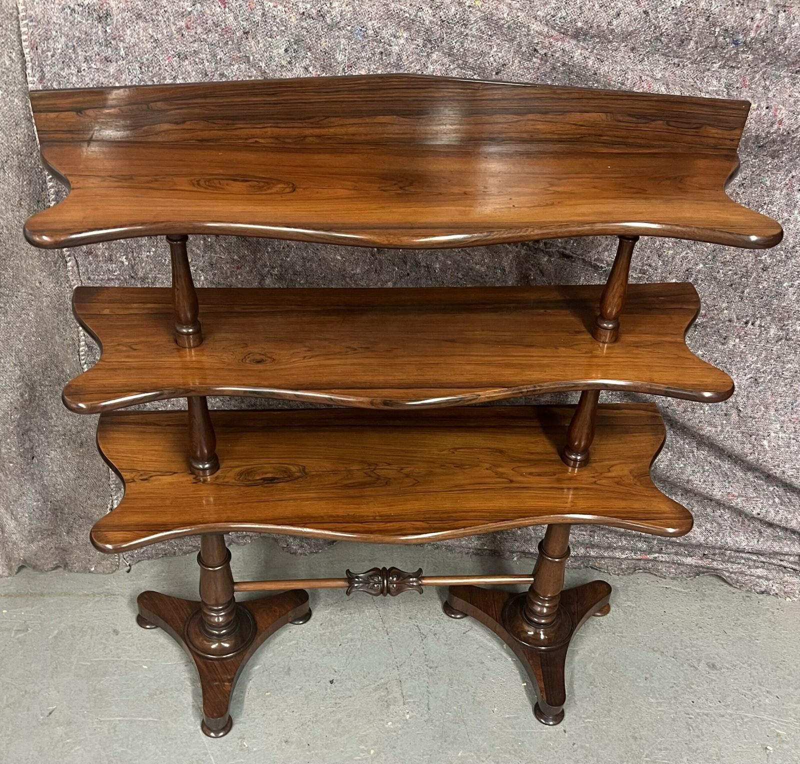 Good Quality 19th C. Rosewood Whatnot Dumb Waiter photo furniture