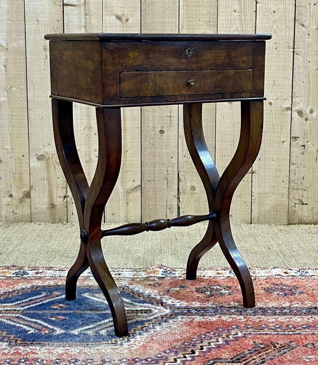 Walnut Sewing Furniture From The 19th Century photo furniture