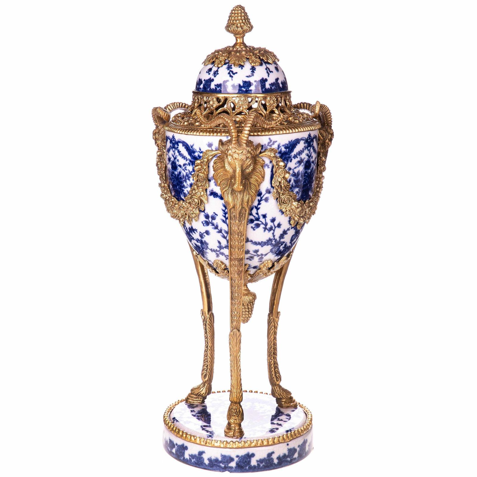 Porcelain Vase With Bronze Lid – Porcelain Vase, Bronze Lid, Decorative Vase, Home Decor, Elegant Vase, Collectible Vase photo furniture