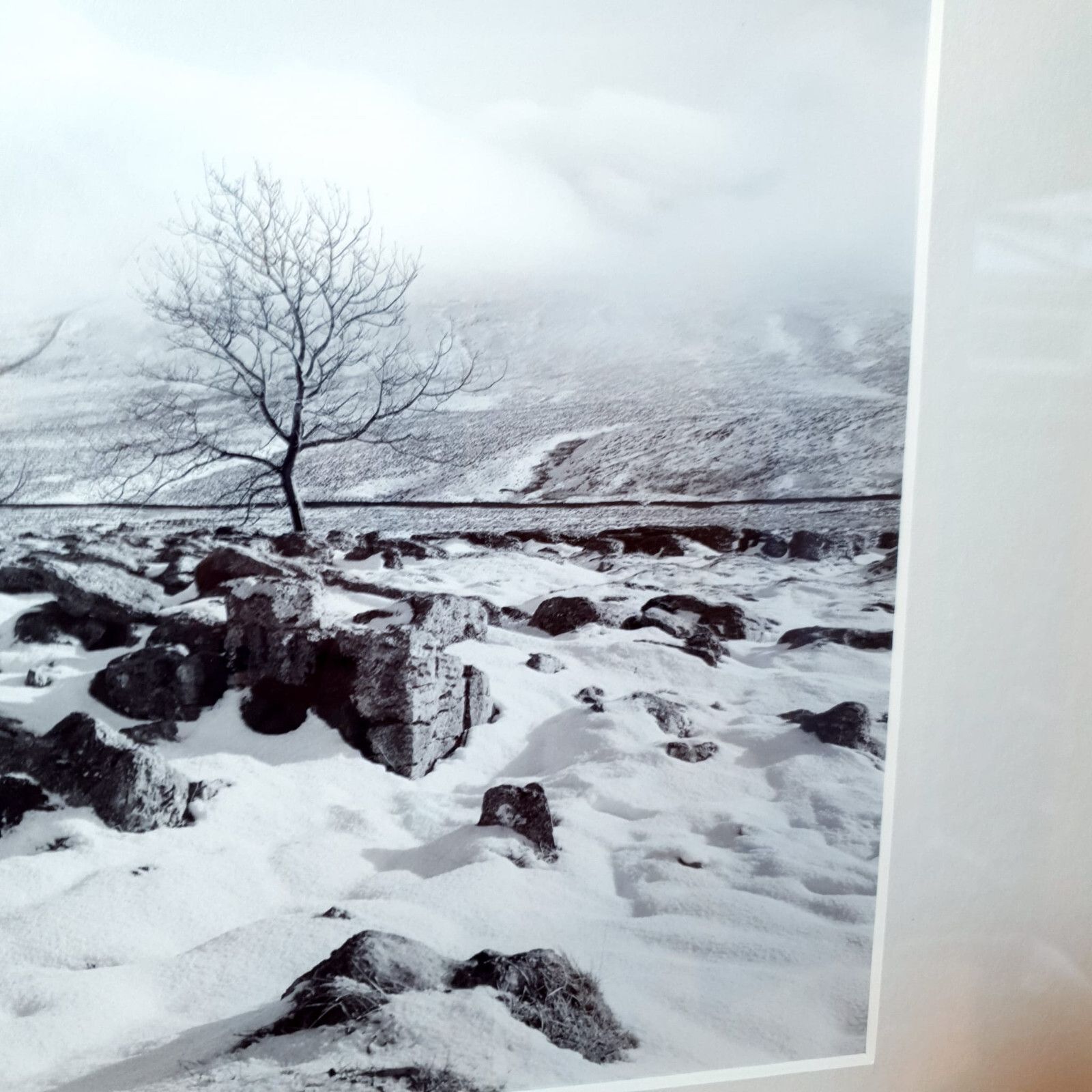 photo furniture Ingleborough Hill Photographic Print Richard Ross Uk Photographer Snow Scene