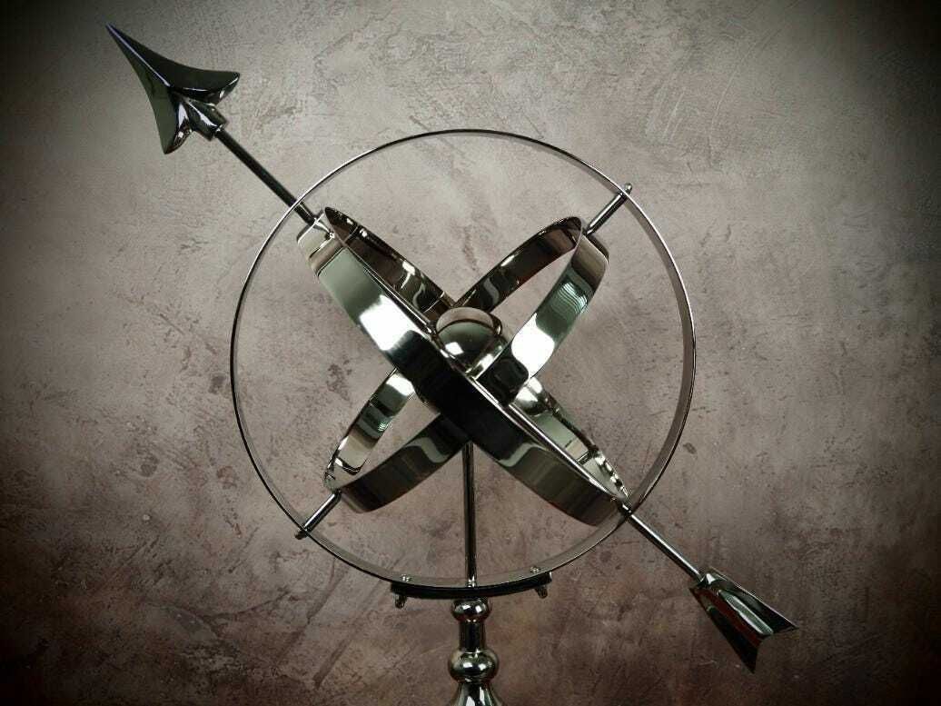 Antiqua Style Nickel Plated Aluminum Sundial – Elegant Garden Décor, Perfect Gift For Outdoor Enthusiasts photo furniture