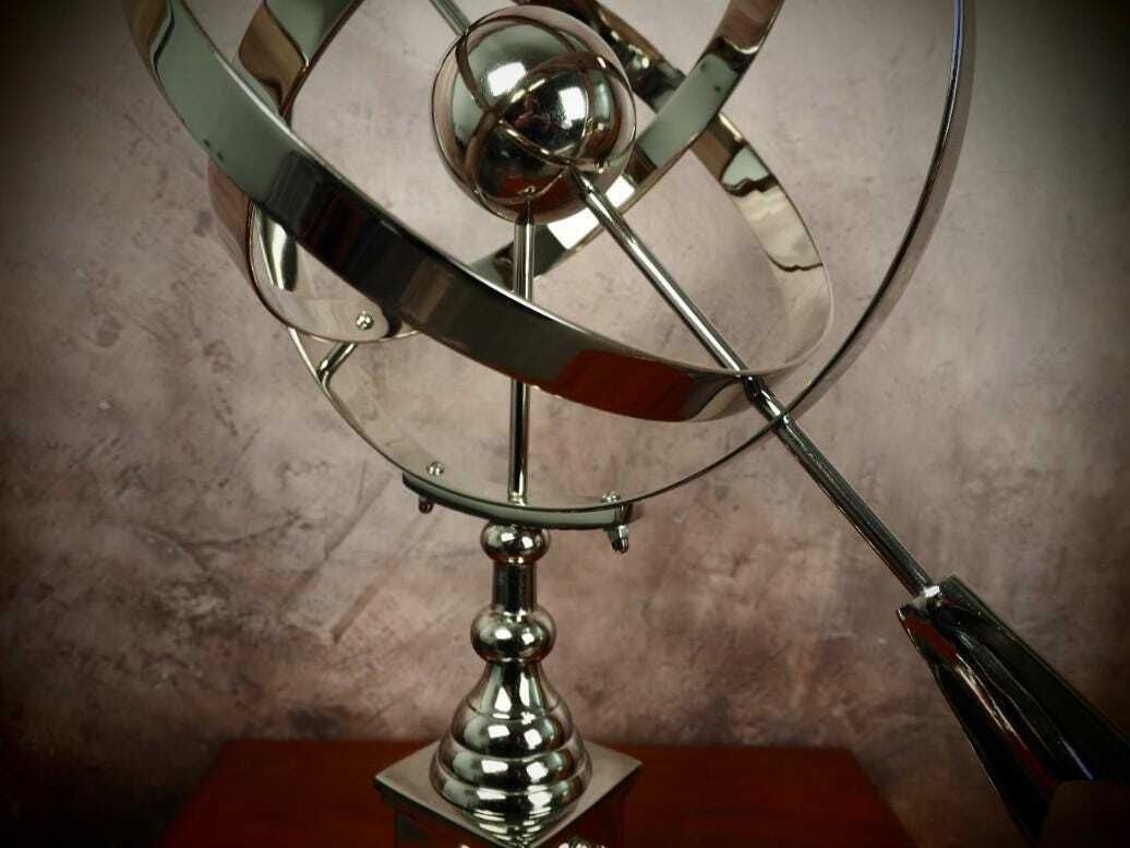 Antiqua Style Nickel Plated Aluminum Sundial – Elegant Garden Décor, Perfect Gift For Outdoor Enthusiasts photo 366.0