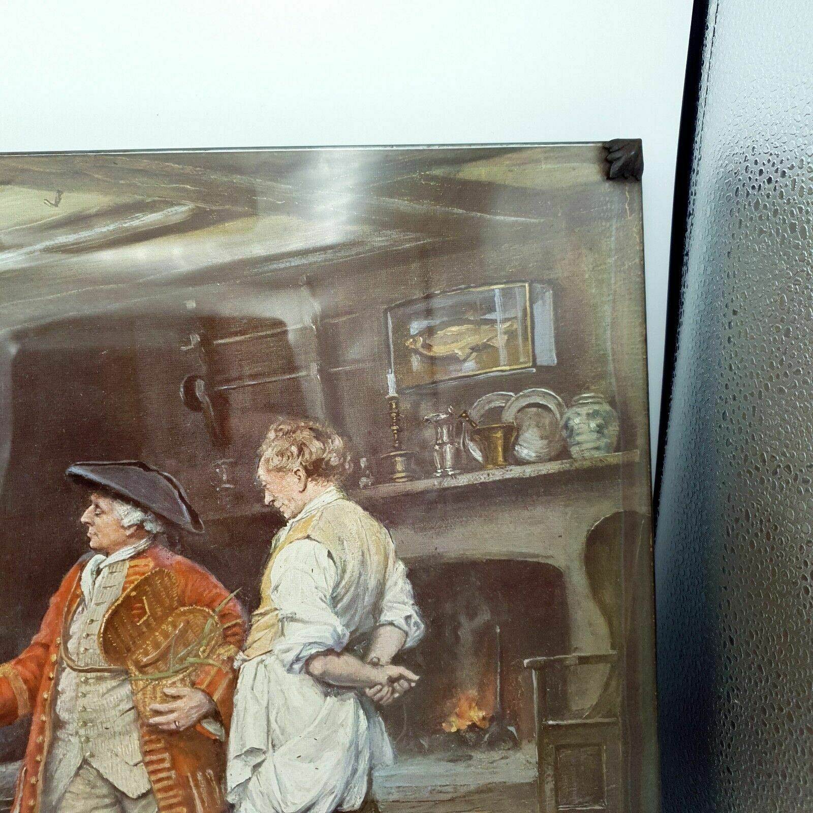 F.M Bennett Print Pride Of Capture Glass Front Woodblock Back From Original 1929 photo vinterior