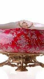 Exquisite Porcelain And Bronze Bowl With Angels   Perfect Gift For Collectors And Special Occasions photo Home Decor