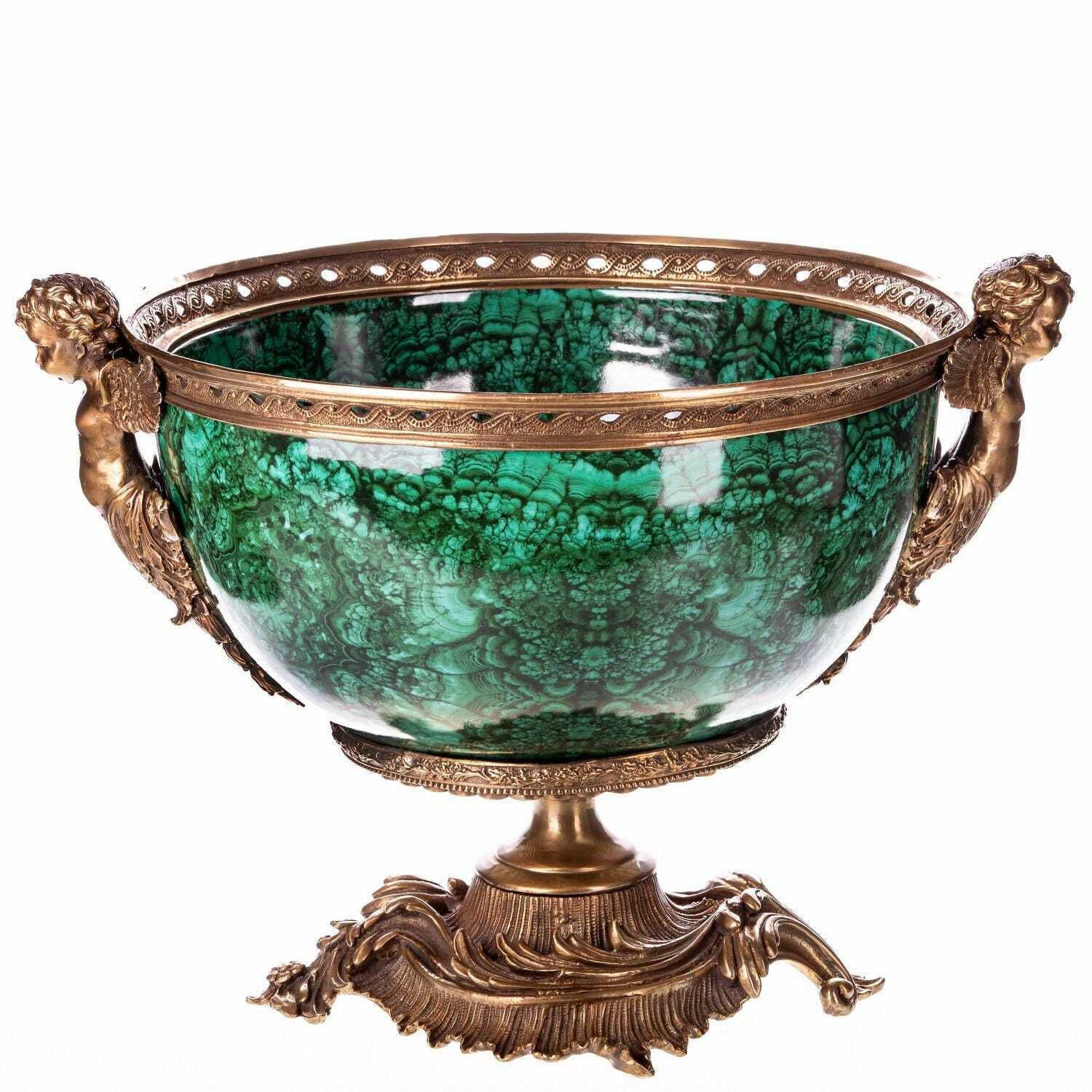 Elegant Porcelain And Bronze Bowl With Angels   Perfect Gift For Collectors And Special Occasions photo furniture