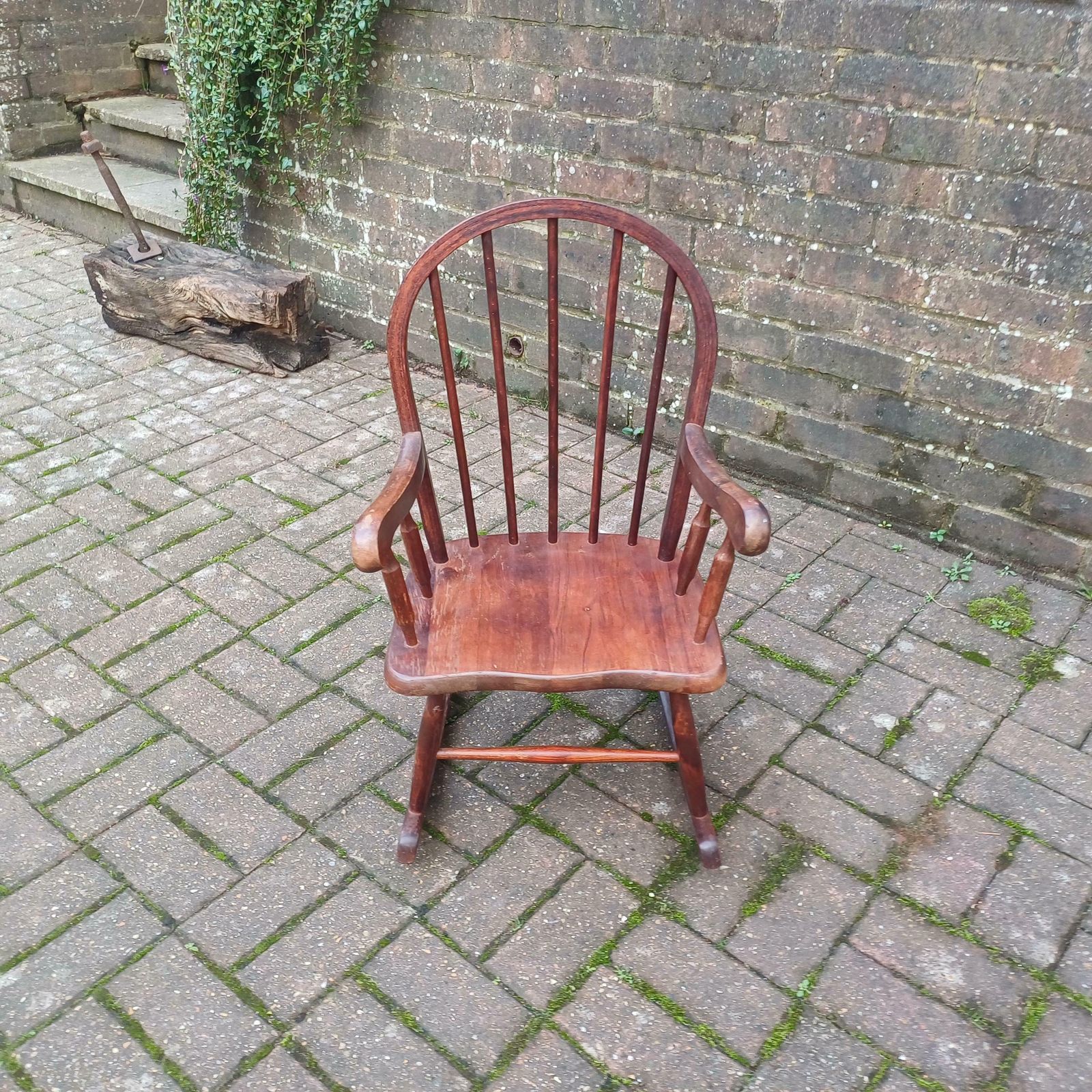 Vintage 70s Or 80s Child Rocking Chair Nursery Decoration photo for sale