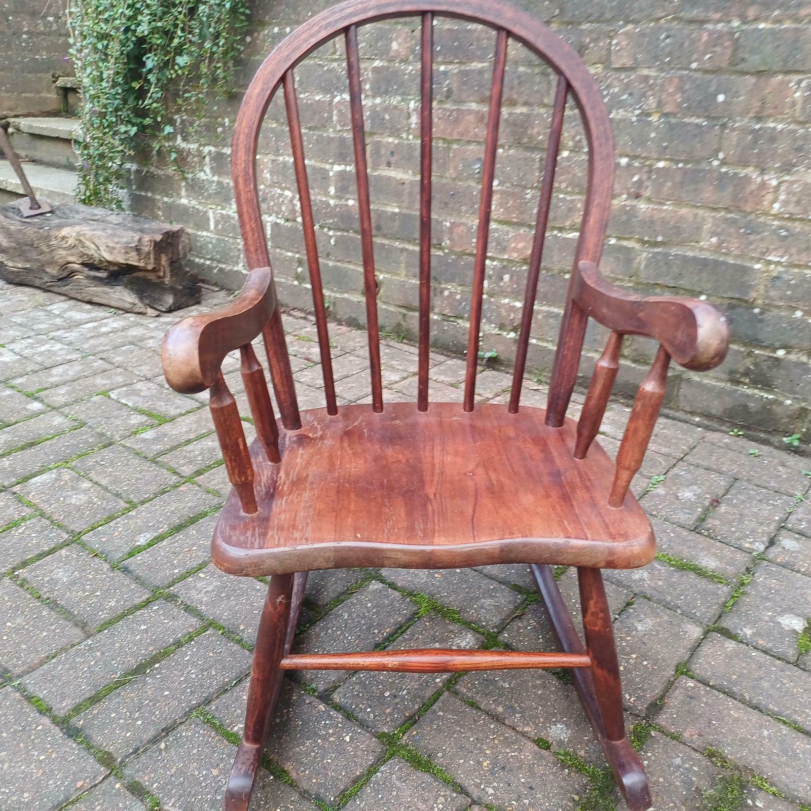 Vintage 70s Or 80s Child Rocking Chair Nursery Decoration photo Furniture