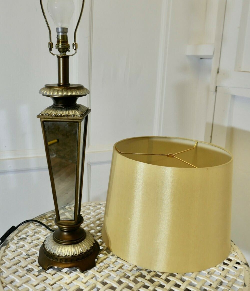 An Art Deco Style Mirror Table Lamp photo vinterior