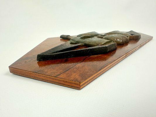 Mid Century Czech Wall Relief In Aluminium, 1950s photo for sale