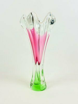 Art Glass Vase By Josef Hospodka For Chřibská Glassworks, 1960s photo vintage
