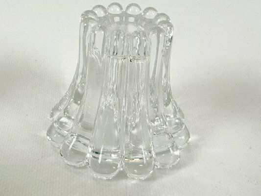 Crystal Bubble Glass Candleholders From San Marco, West Germany, 1970s, Set Of 9 photo buy