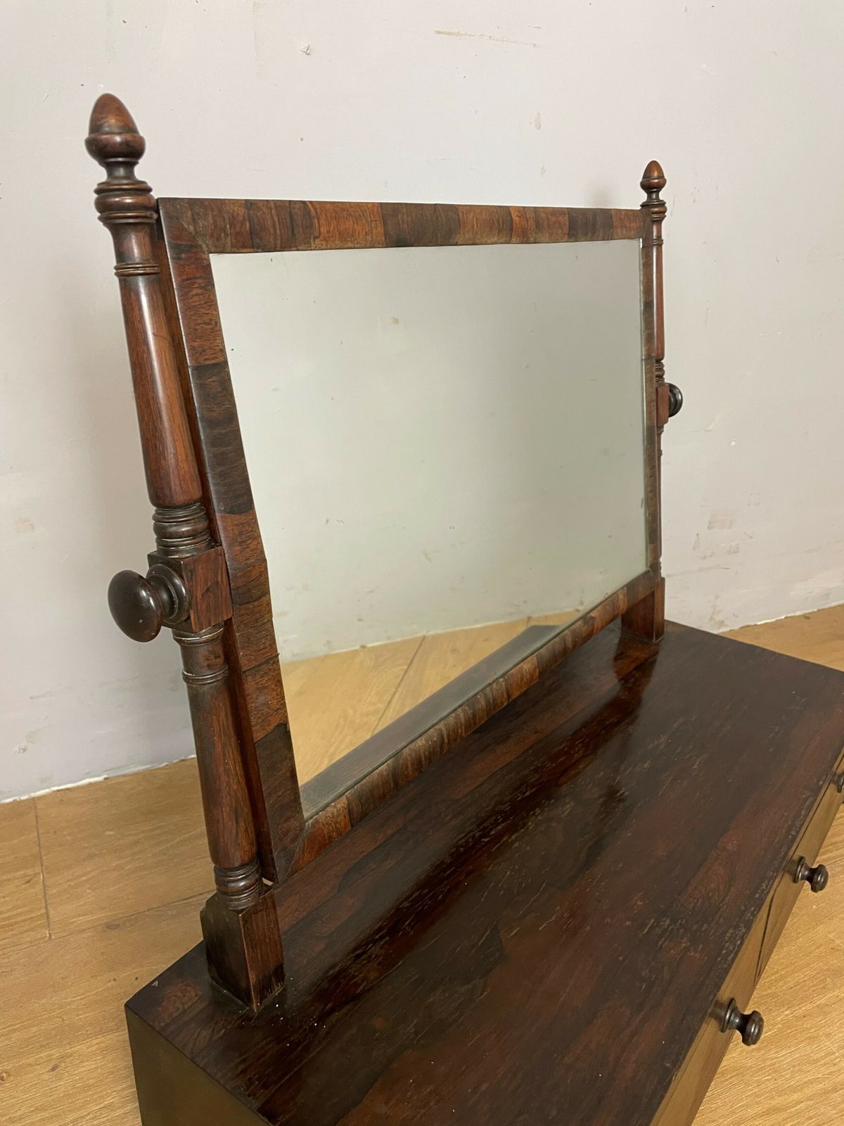 C19th Rosewood Dressing Table Mirror Circa 1840 photo for sale
