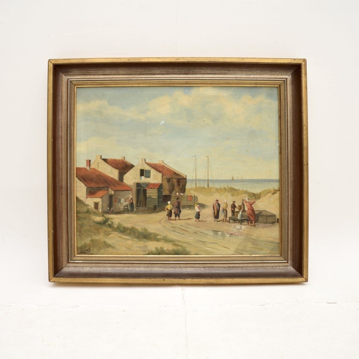 Antique Landscape Oil Painting
