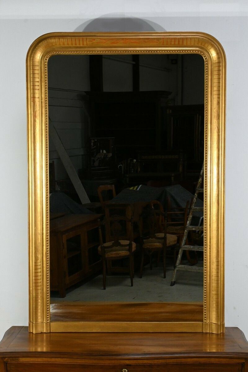 Gilded Leaf Mirror, Louis Philippe Period – Part 1 Of The 19th Century