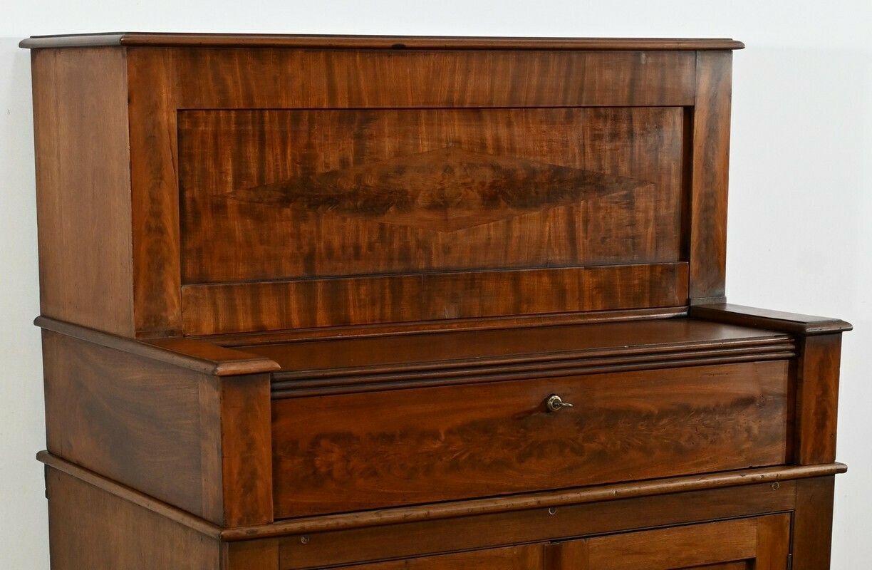 Mahogany Stepped Secretary, England – Part 2, 19th Century photo buy