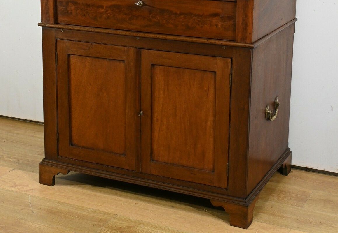 photo furniture Mahogany Stepped Secretary, England – Part 2, 19th Century