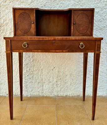 Early 20th Century French Walnut Venner Desk, 1940s