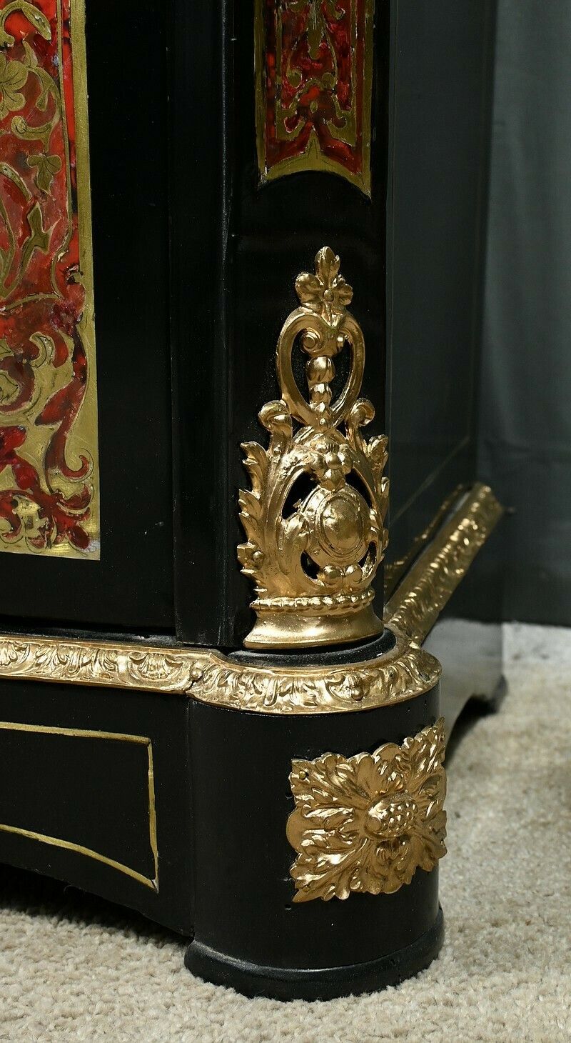 photo buy “Boulle” Marquetry Entryway Cabinet, Napoleon III Period – Mid 19th Century