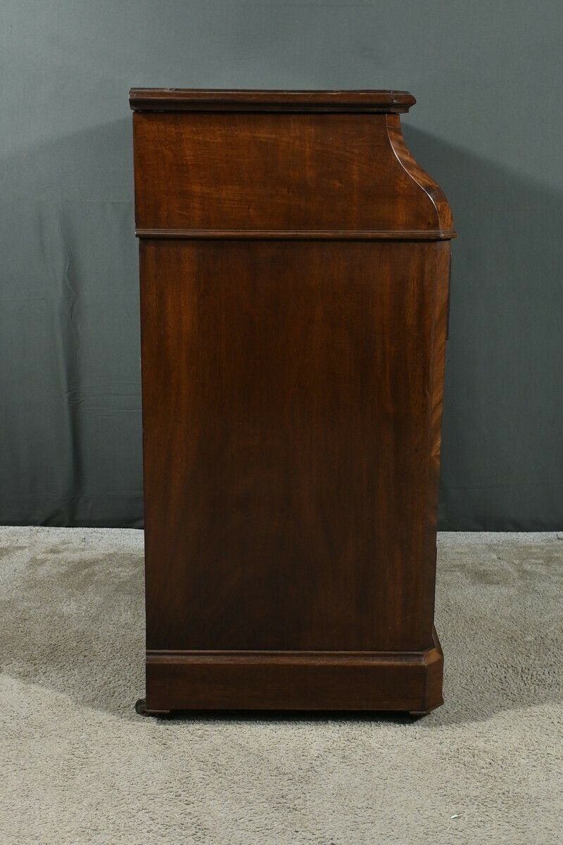 Mahogany Burl Veneer Dresser, Louis Philippe Style – Late 19th Century photo vintage