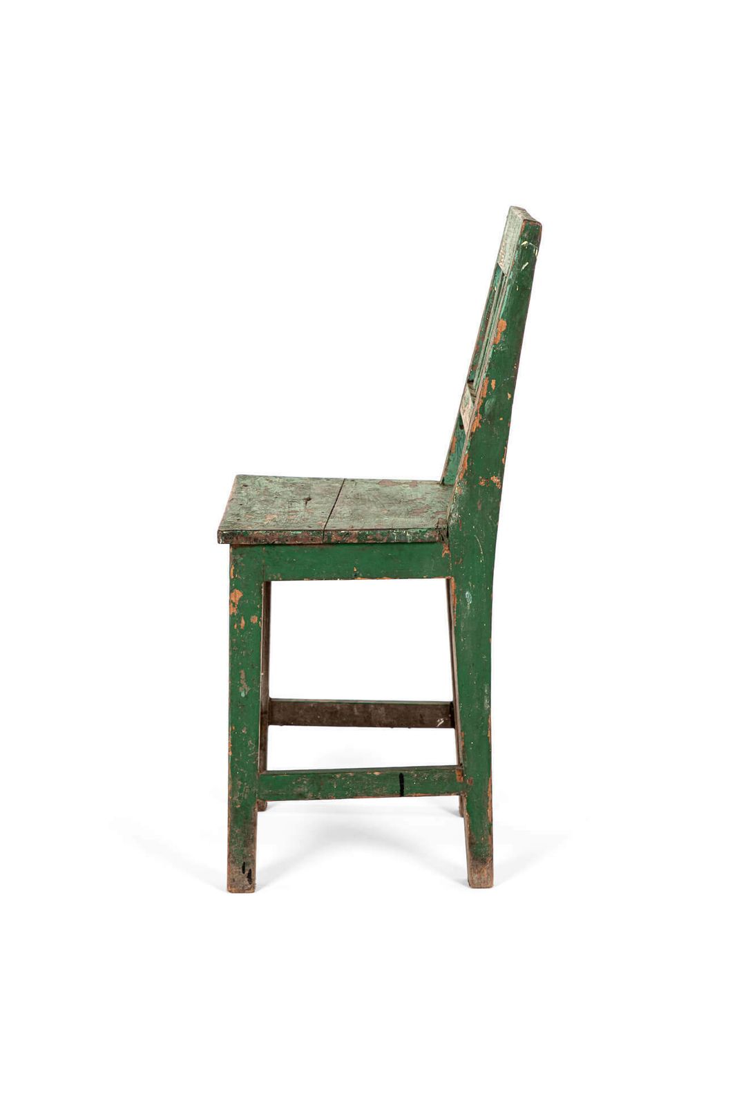 Green Swedish Chair, 1900s, Antique photo Furniture
