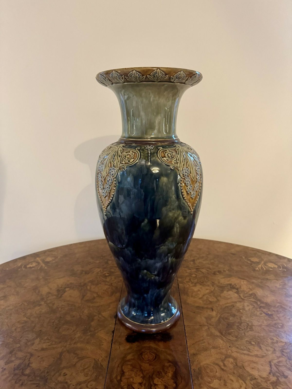 Magnificent Quality Pair Of Large Antique Royal Doulton Vases photo for sale